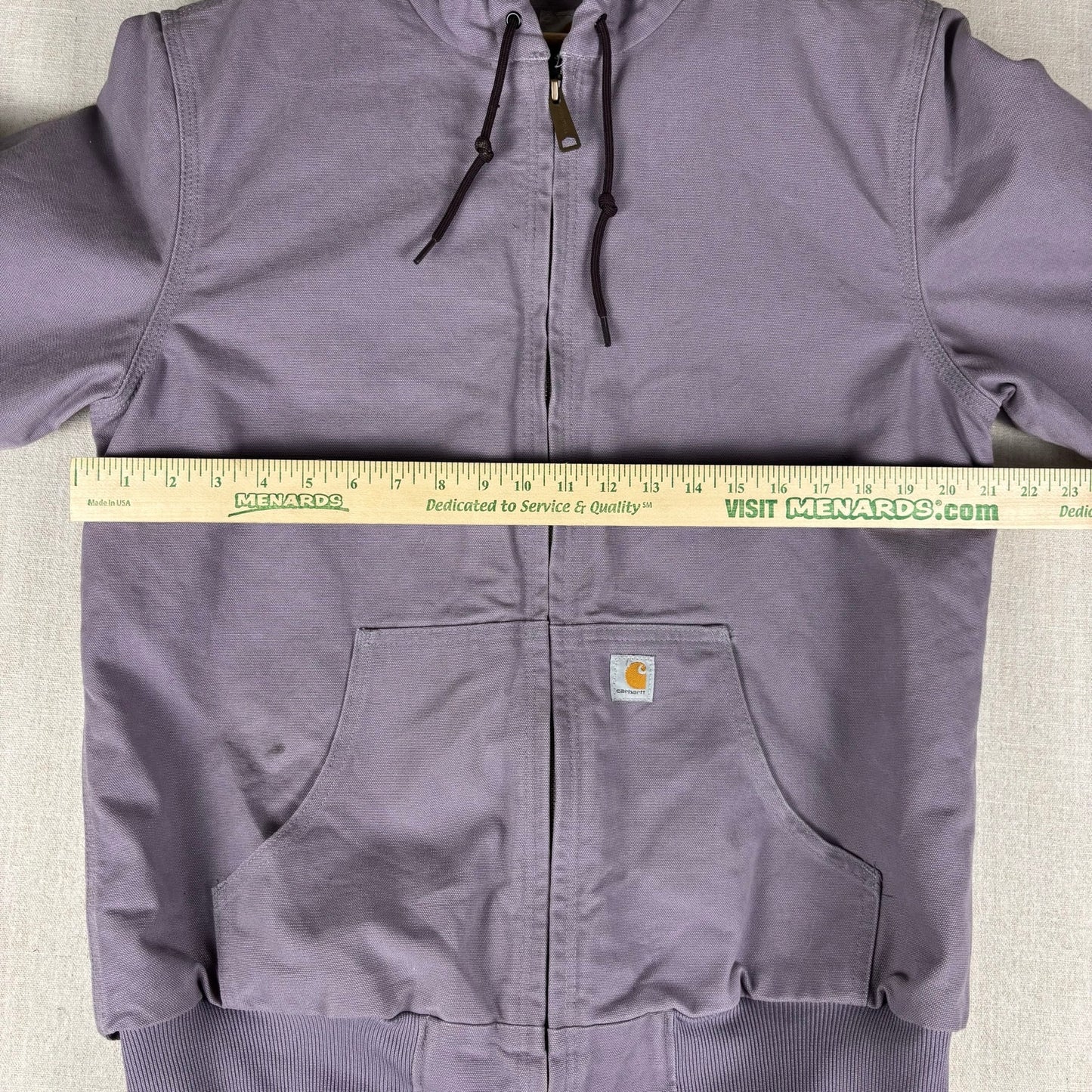 Carhartt Lavender Purple Real Tree Quilted Lined Hooded Jacket Womens Medium