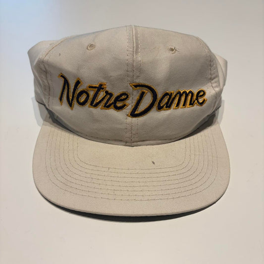 Vintage Notre Dame Sports Specialties Script The Twill Snapback Hat