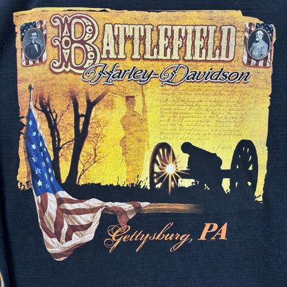 Harley Davidson Long Sleeve Print 2008 Black Tee