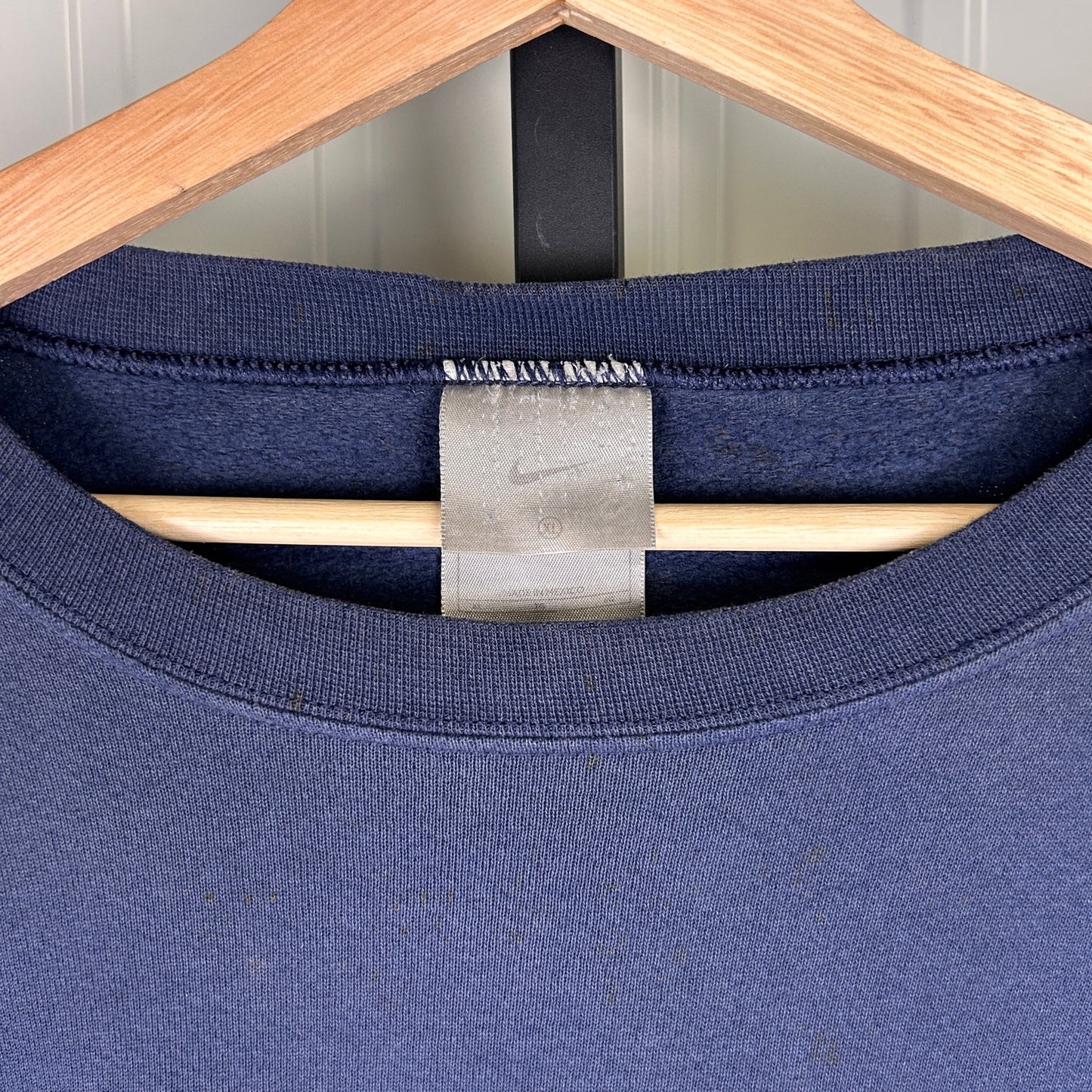 Nike Silver Tag 00s Spellout Embroidered XL Essential Crewneck