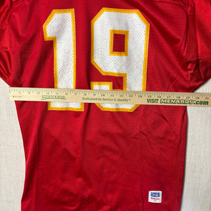 Vintage Joe Montana Kansas City Chiefs Wilson NFL #19 Medium Football Jersey