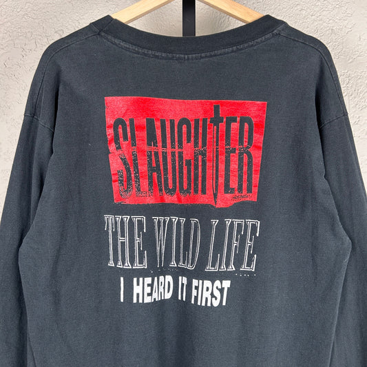 Slaughter The Wild Life 1992 Tour Rock Metal XL Band Longsleeve