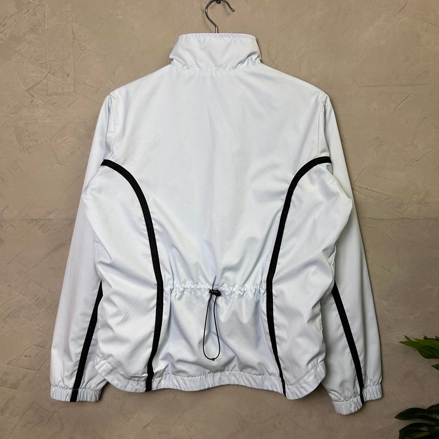 Nike Silver Tag Y2K 2000s Spell Out Small Windbreaker Zip Up