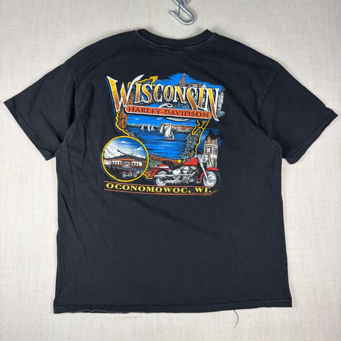 Vintage Harley Davidson Soaring Eagle 1996 XXL Pocket Tee