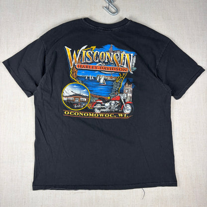 Vintage Harley Davidson Soaring Eagle 1996 XXL Pocket Tee