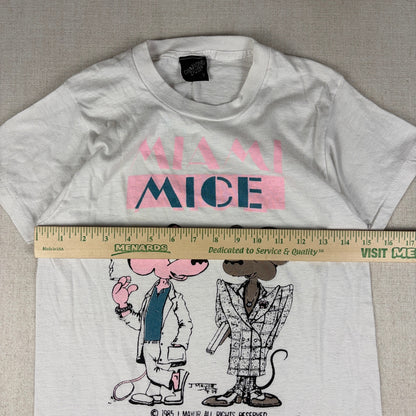 Vintage Miami Mice Diamond Dust 1985 Crime Cartoon Small Tee