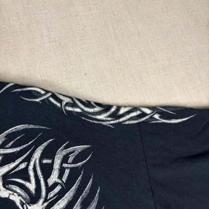 Tribal Y2K Screaming Skulls Cyber Emo XXL Baggy Shirt