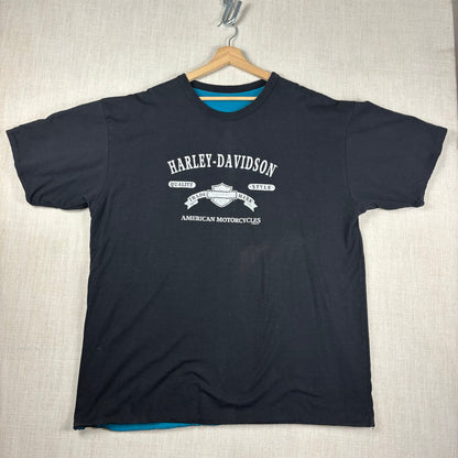 Vintage Harley Davidson 1999 Reversible Eagle Spell Out XXL Shirt