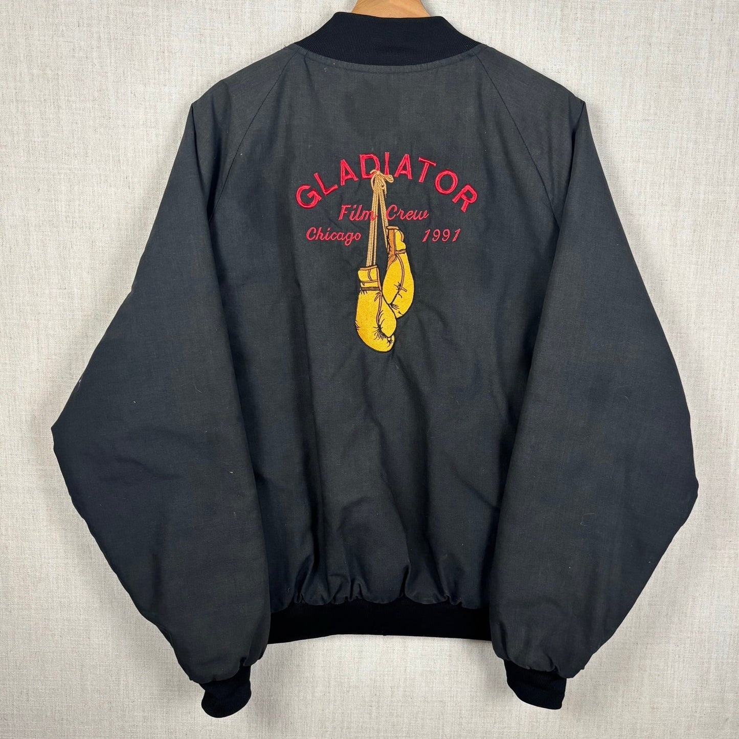 Gladiator 1991 Film Crew Boxing Movie Cuba Gooding Jr XXL Rare Bomber Jacket