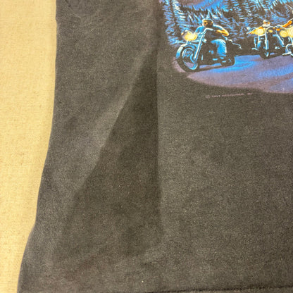 Vintage Harley Davidson Legends Roam Faded Wolf Nature Tee 1991 Large