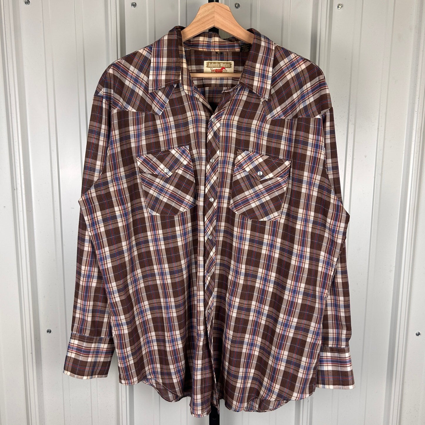 Youngbloods Authentic Western Cowboy XL Pearl Snap Button Up