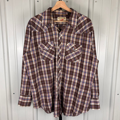 Youngbloods Authentic Western Cowboy XL Pearl Snap Button Up