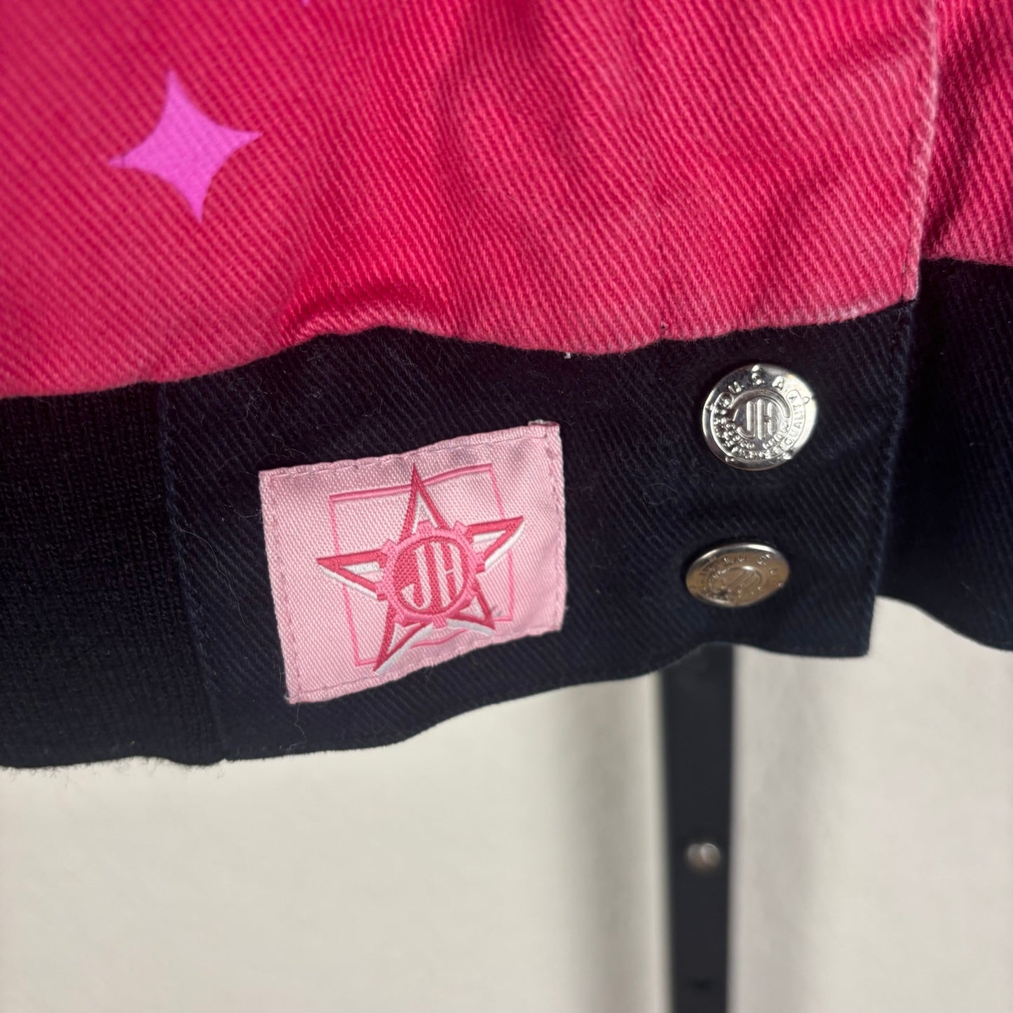 Rare JH Design Starburst Embroidered Kids Large Racing Jacket