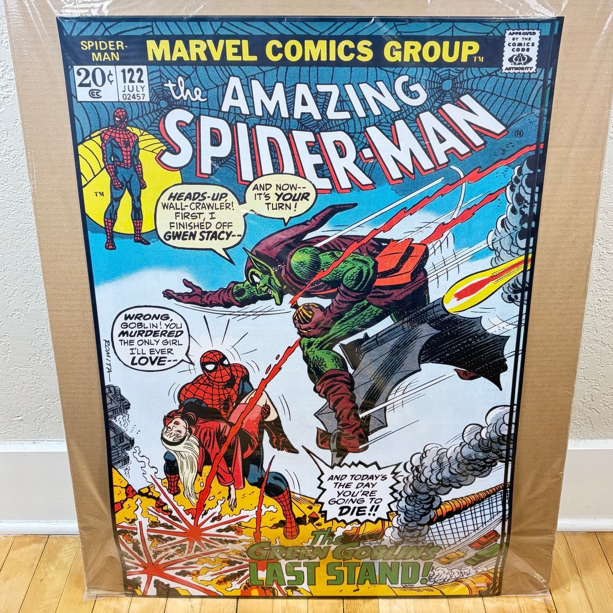 The Amazing Spider-Man Vs. Green Goblin Comic Book Poster 24" x 36"