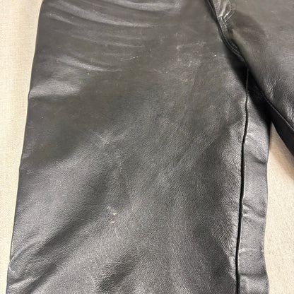 Vintage Leather Pants Intro Sz 30 Lined Biker Black
