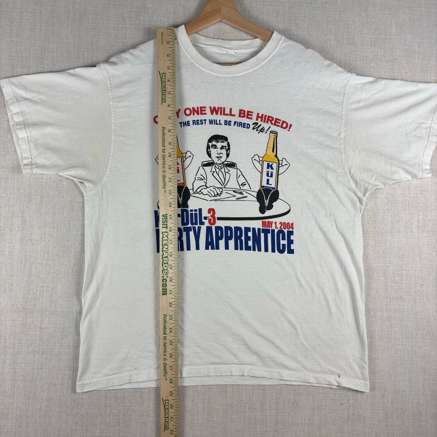 Vintage Donald Trump The Apprentice Obscure Kul Beer Wisconsin Parody XL Shirt