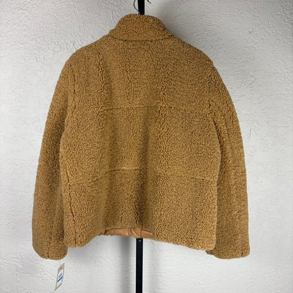 Levis Strauss NWT Womens XL Stand Collar Sherpa Quilted Fleece Jacket