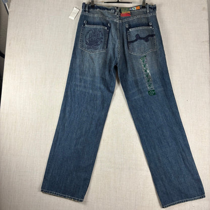 Foundation LRG Jeans Y2K NWT Embroidered Scallywag Skater Sz 36