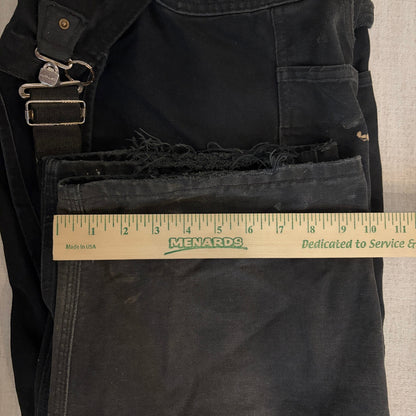 Vintage Distressed Carhartt Double Knee Overalls Bibs 38x28