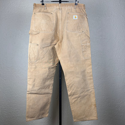 Carhartt 1980s Double Knee Duck Canvas USA Made Workwear 38" Carpenter Pants