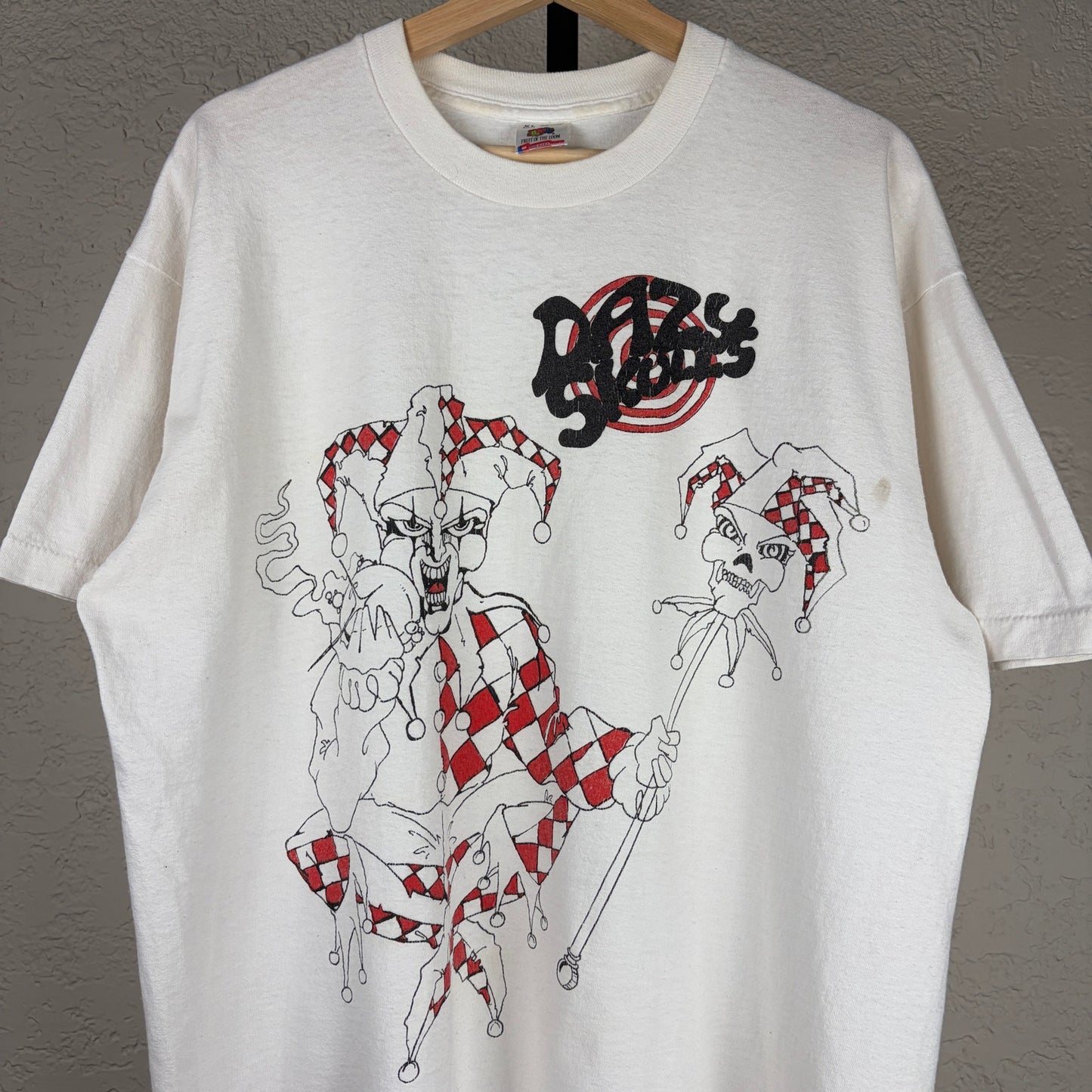 Milwaukee Punk Band Dazy Skulls Obscure Vintage Crazy Jester Clown XL Tee