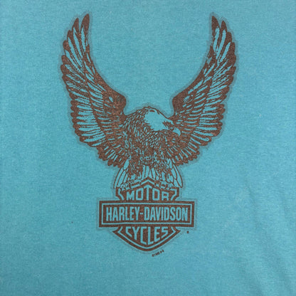 Vintage Harley Davidson 1999 Reversible Eagle Spell Out XXL Shirt