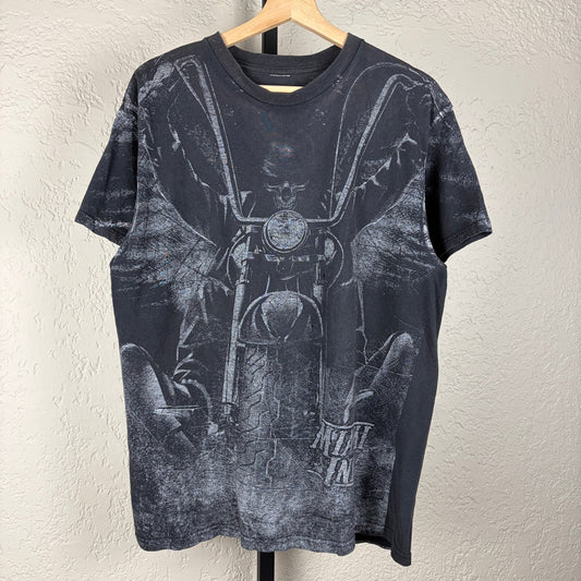 Miami Ink Y2K Ghost Rider AOP Biker Tattoo Medium Tee