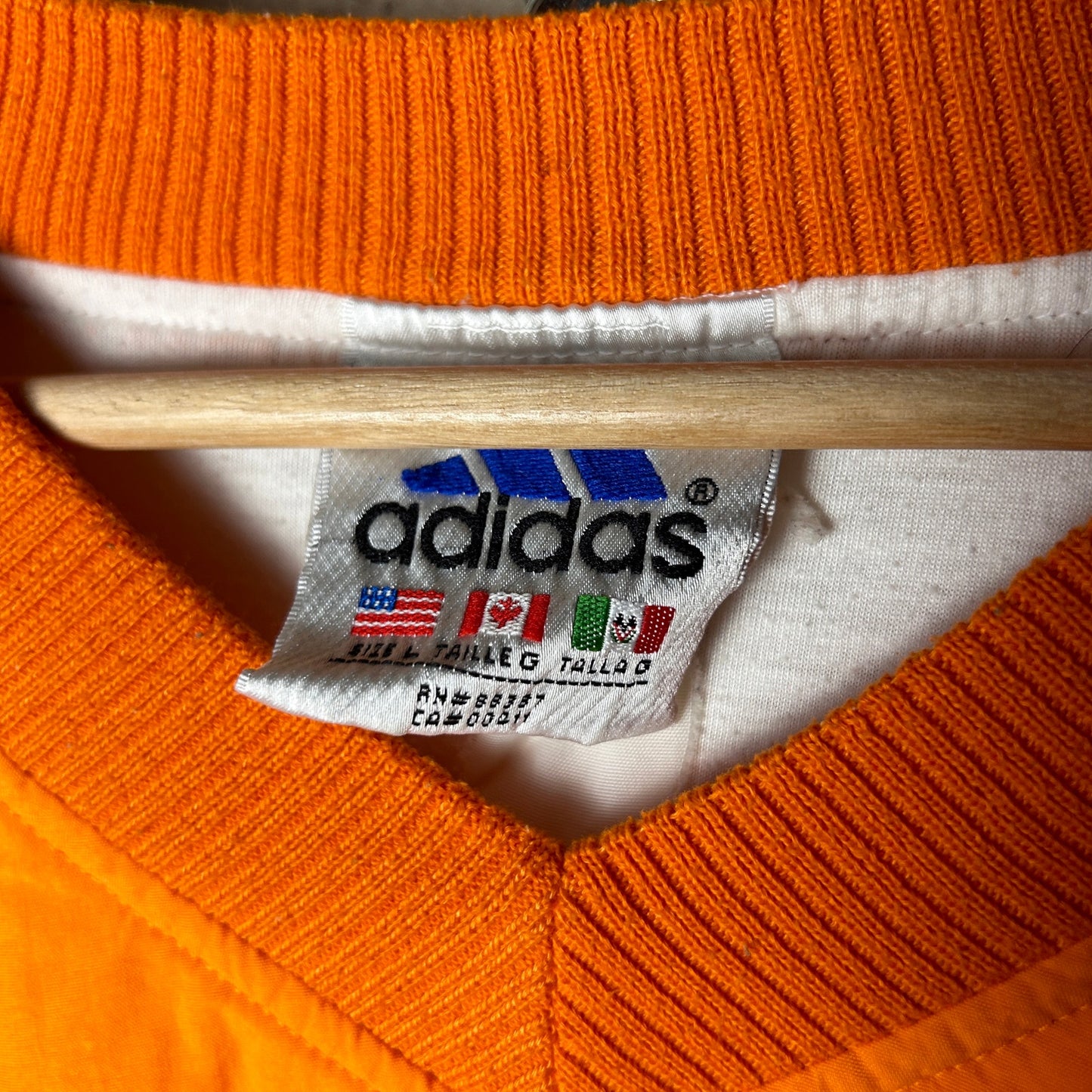 University of Tennessee 90s Vintage Adidas Large Windbreaker Pullover