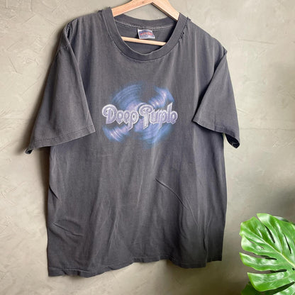 Deep Purple 90s Rock Tour Distressed Large Band Tee