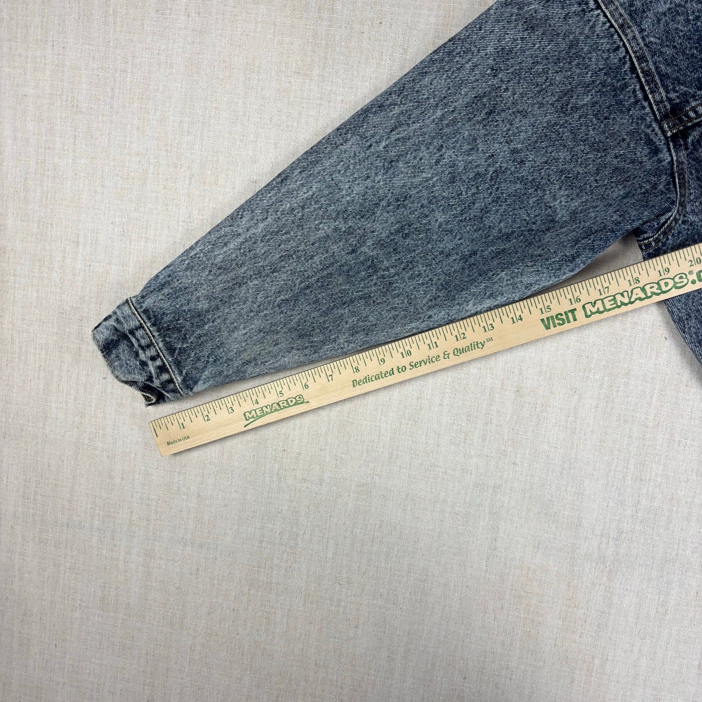 Vintage Levis 80s 70507 0227 USA Made Acid Wash Denim Medium Trucker Jacket