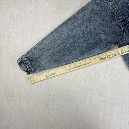 Vintage Levis 80s 70507 0227 USA Made Acid Wash Denim Medium Trucker Jacket