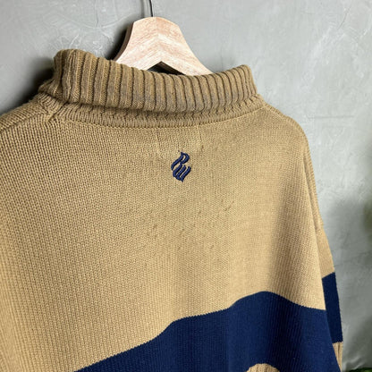 Roca Wear Y2K Ribbed Knit Turtleneck Sweater XL