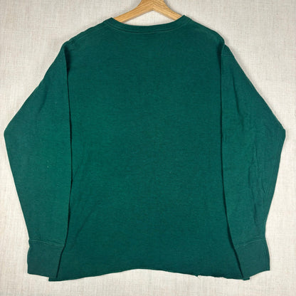 Vintage LL Bean River Drivers Double Layer Sun Faded Henley Shirt