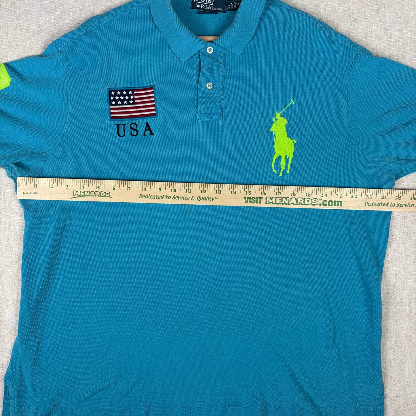 Polo Ralph Lauren Big Pony Chief Keef USA Flag XXL Shirt