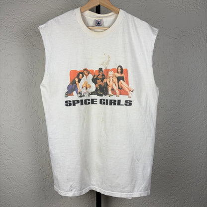 Vintage Spice Girls RARE Large Distressed Band Tank Top Shirt