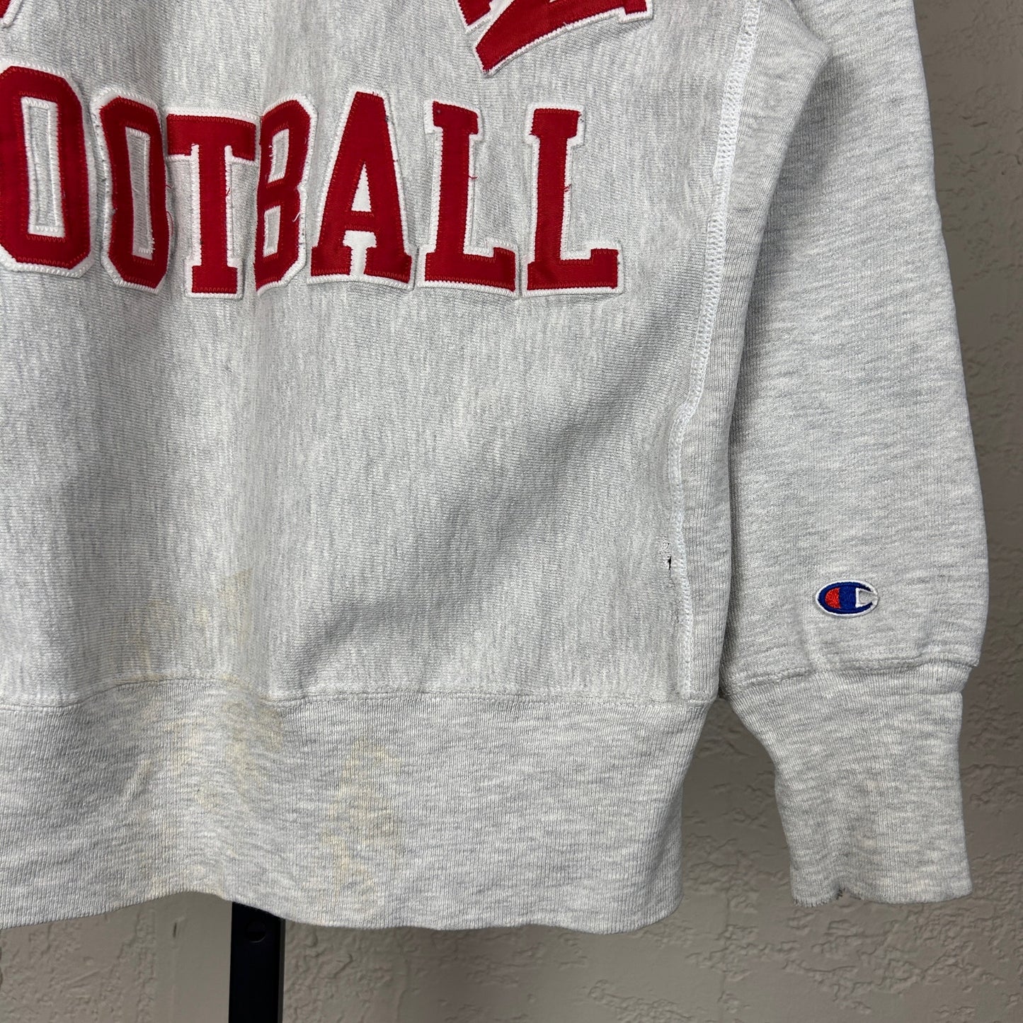 Champion Reverse Weave 90s Wisconsin Badgers Football Large Sweatshirt