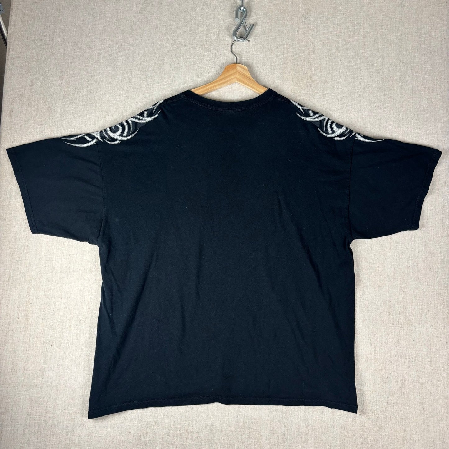 Tribal Y2K Screaming Skulls Cyber Emo XXL Baggy Shirt