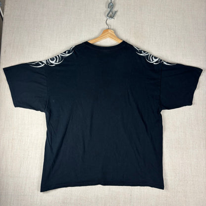 Tribal Y2K Screaming Skulls Cyber Emo XXL Baggy Shirt