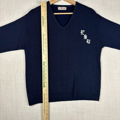 Vintage Champion Doran Casual LSU Tigers Medium V Neck Sweater