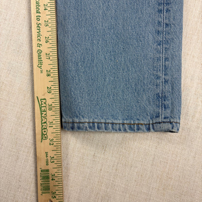 Vintage Levis Button Fly 501 Jeans 90s Light Wash 33x32 Slim Fit Jeans