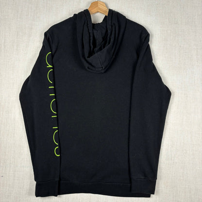 Deftones Band Black Full Zip Up Hoodie Scream Face Logo Green Sleeve Print Medium