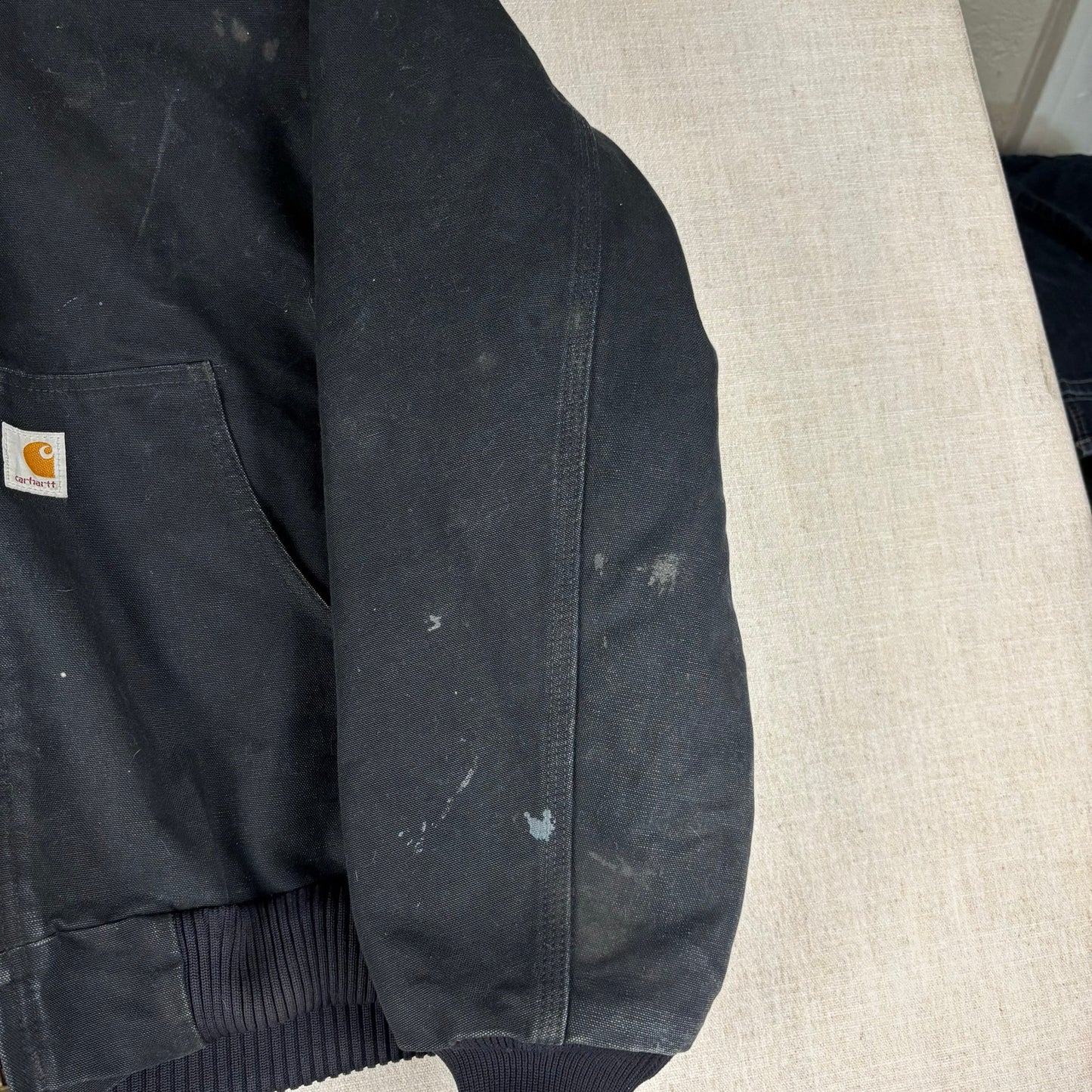 Vintage Carhartt Made in USA Duck Canvas Quilted Hooded Jacket Large