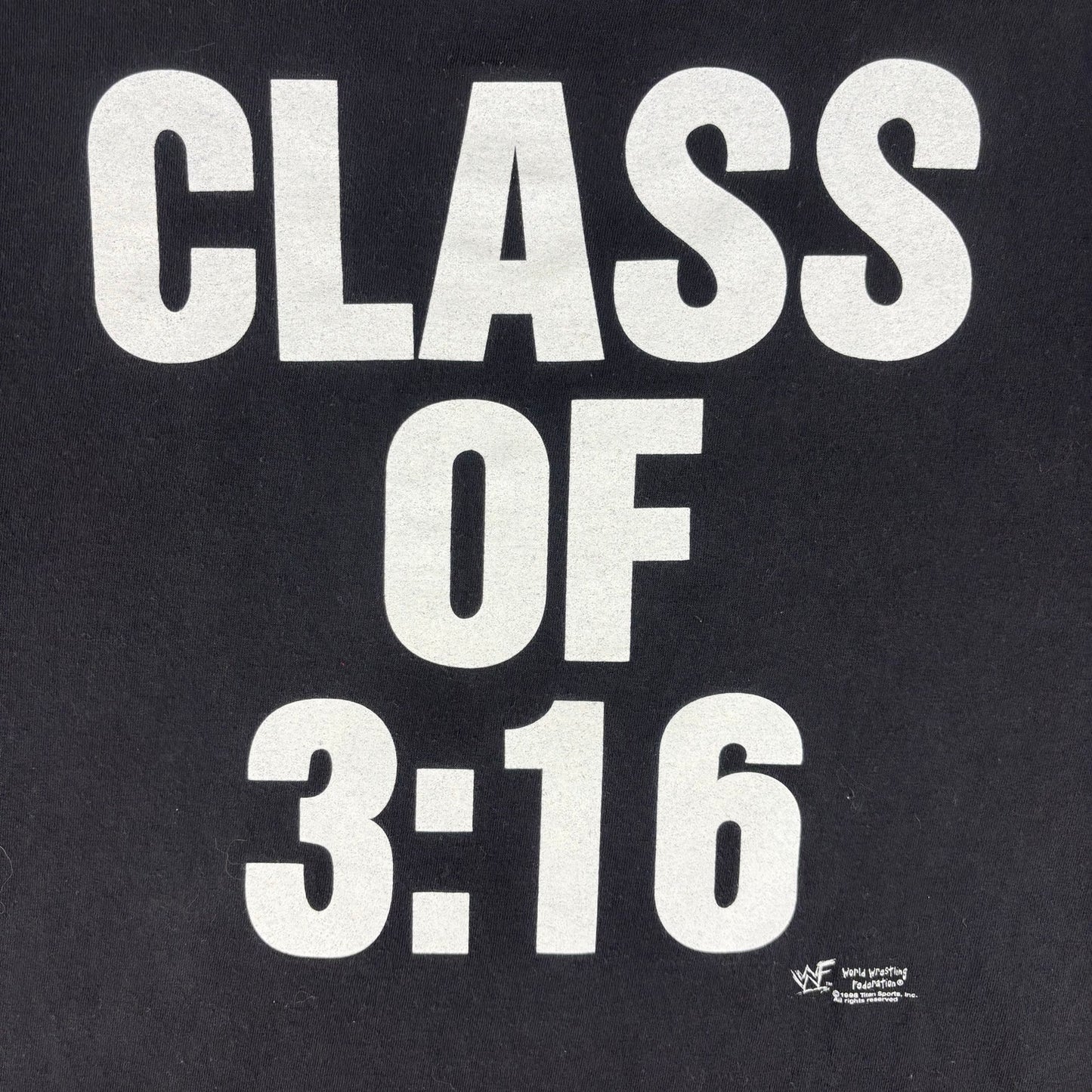 Vintage Stone Cold University Steve Austin Class of 3:16 WWF XL Shirt