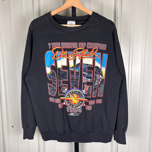 Dale Earnhardt 7 Time Winston Cup Champion NASCAR 1995 Large Crewneck