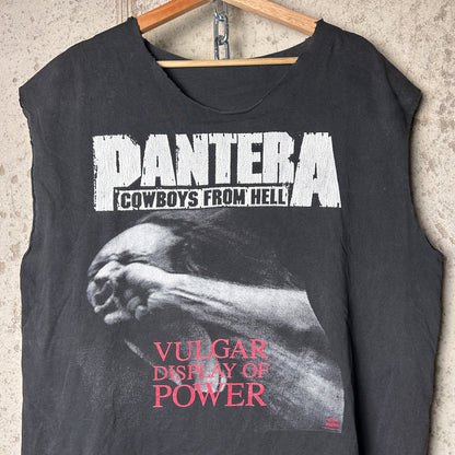 Pantera 1992 Cowboys From Hell Vulgar Display of Power XL Chopped Tee