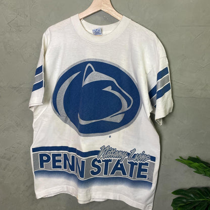 Penn State Nittany Lions Single Stitch Salem Sportswear AOP 1990s L