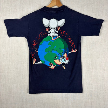 Vintage Pinky and the Brain Surrender Quietly Small Cartoon Shirt