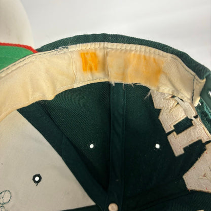 Vintage Miami Hurricanes American Needle Blockhead Snapback Wool Hat