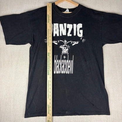 Vintage Glenn Danzig Autographed Blackacidevil Distressed Metal Band Tee XL