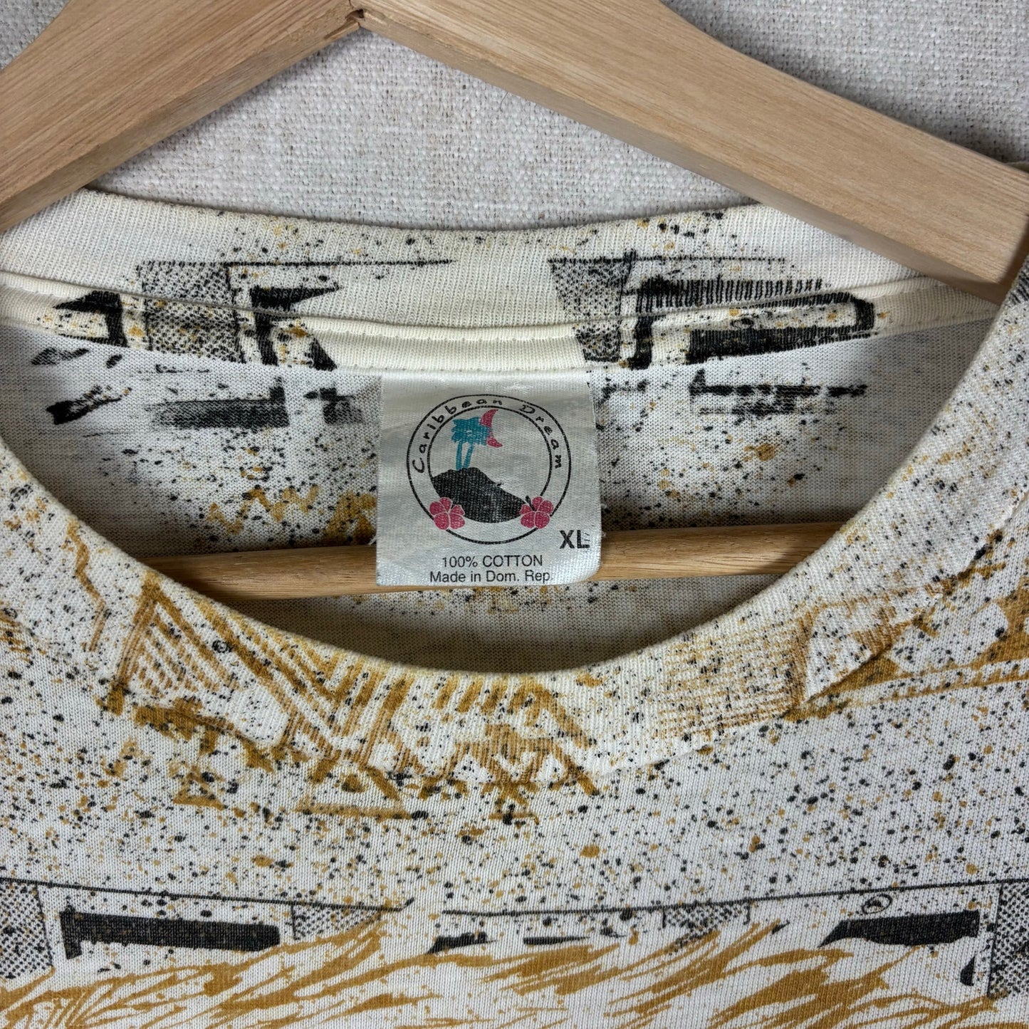 Vintage Native American Western Eagle AOP XL Nature Tee